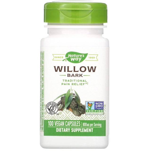 Willow Bark - 100 Capsules - Nature's Way - welzo
